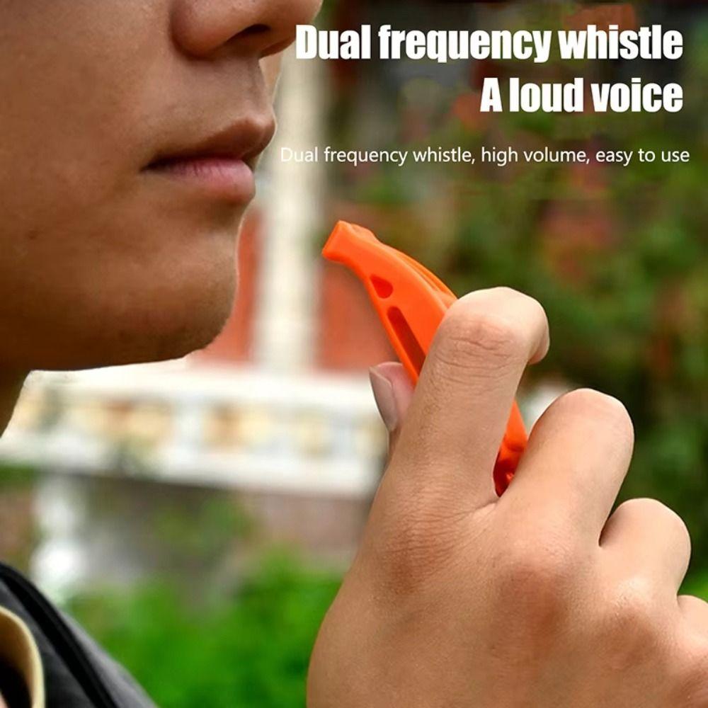 Dolphin Sound Outdoor Survival Whistle Anti Loss Clip Rescue Emergency Whistle Outdoor Tool