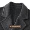 Men's Australian Wool Double-Breasted Long Coat