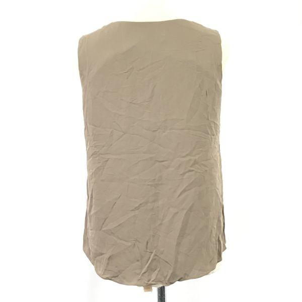 Theory Top de luxo sem mangas 100% seda feminino M bege(USADO)