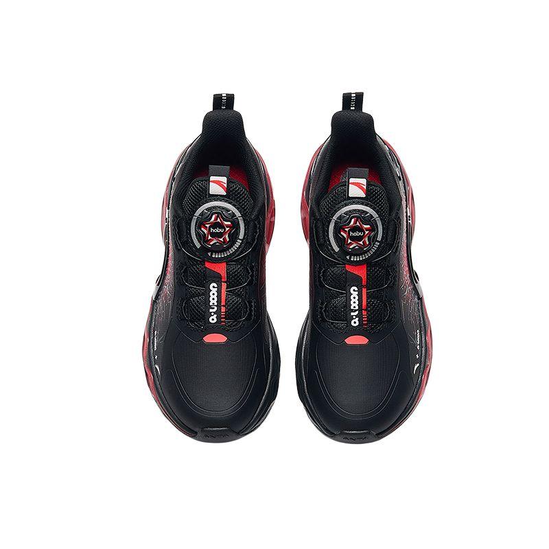 Anta Kids Energy Ring 10.0 Versatile Comfortable Durable Low-Top Running Shoes Kids sneaker Black Red 312445588N-4