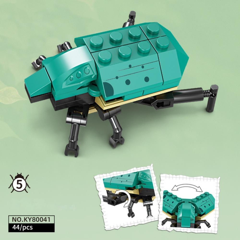 Insect ocean small particle model blocks, puzzle assembly blocks, block toys, children's gifts, birthday gifts, animal shaped blocks