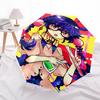 1 Stück Outdoor-Regenschirm mit Anime-Charakter-Design - Automatisches Öffnen/Schließen, Tragbares 3-fach faltbares Design, 8-Speichen-Eisenrahmen - Perfektes Geschenk für Fans,