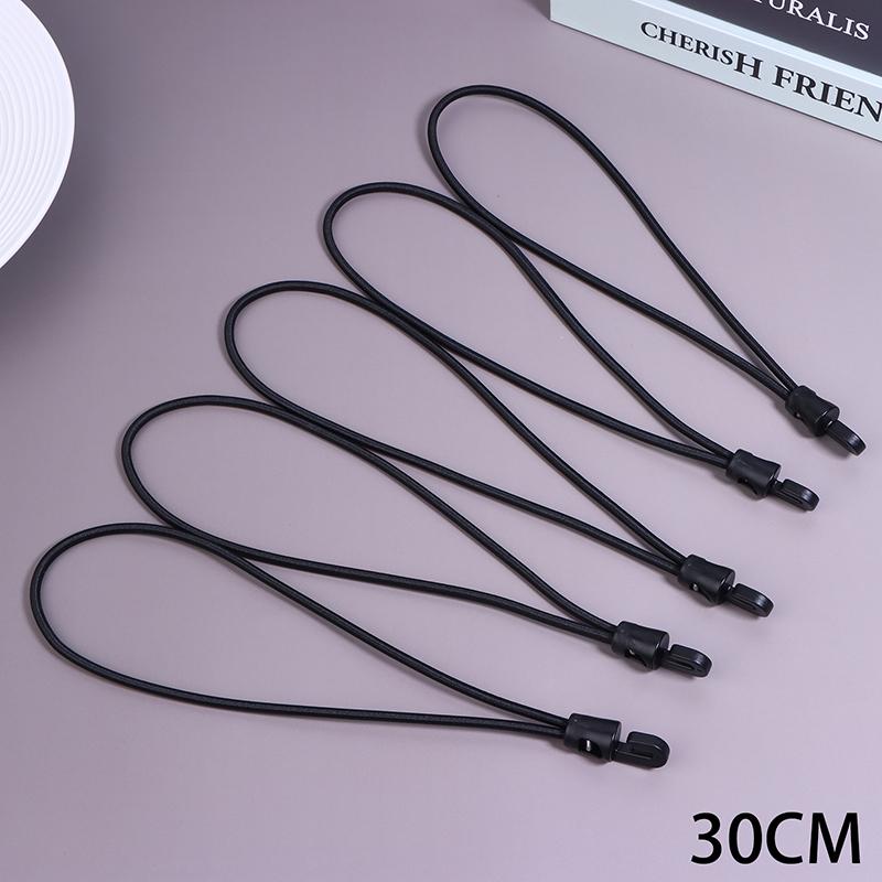5Pcs Bungee Cord With Hooks 10/15/20/25/30CM High Elasticity Expander With Hooks Rubber Tensioner With Hooks For Tent