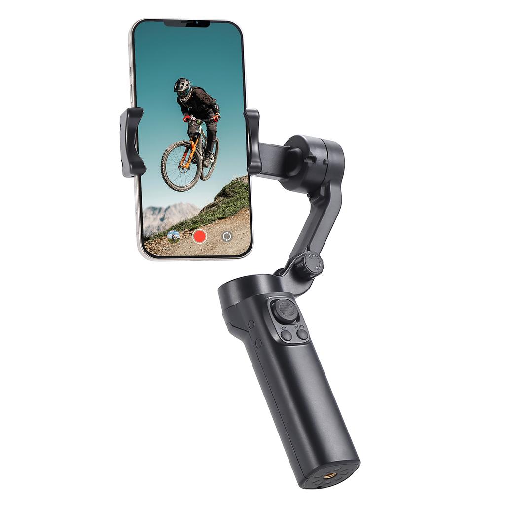 Wireless Control Handheld Gimbal Mobile Phone Selfie Stick With Shutter Manualwired Control Gimbal Stabilizer With Light