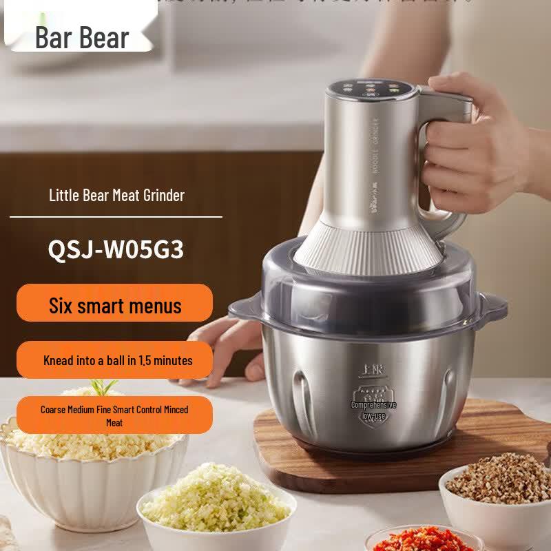 Bear Multi-functional Food Processor & Meat Grinder CN plug (adapter included)