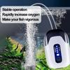 1/2 Hole Aquarium Oxygen Air Pump Ultra Silent Low Noise Fish Air Pump Water Proof with Lithium Battery Fish Tank Oxygen Pump