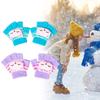 Kids Cartoon Animal Warm Gloves Handwoven Half Finger Gloves Universal Handwear