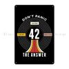 42 Donandx27 T Panik Leben Universum Alles Anhalter Guide Galaxie Metallschild Personalisierte Plaketten Personalisierte
