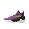 New LiNing YuShuai 18 CBA Beijing Sports University PE Cushioning Wear Resistant Mid Top Basketball Shoes Men's Purple ABAU009-12