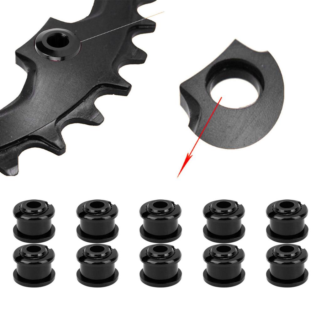 10 Stück 4,9MM Kettenblattschrauben Mountainbike Fahrrad Singlespeed Aluminiumlegierung Einzelnes Kettenblatt