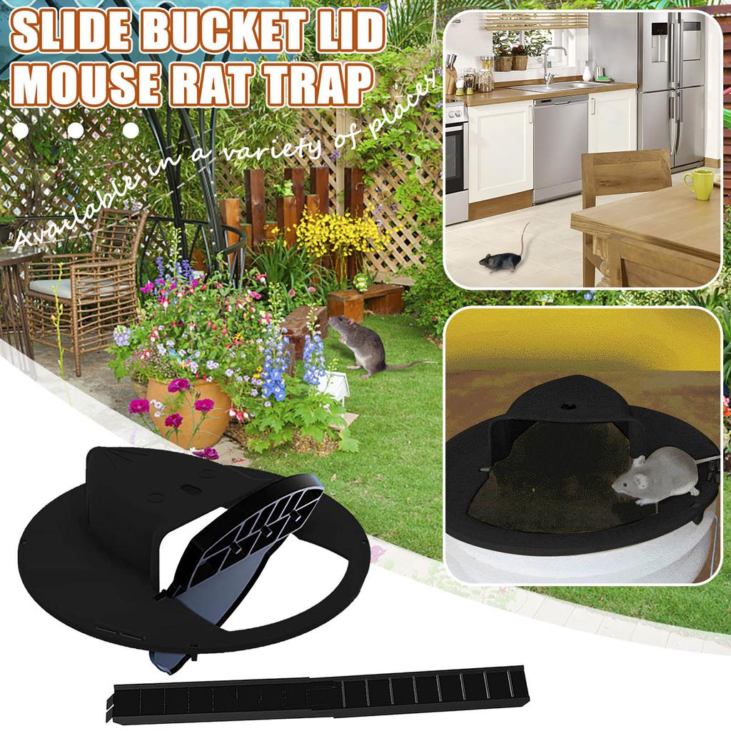 Bucket Lid Mouse Trap Humane Or Lethal Trap Door Style