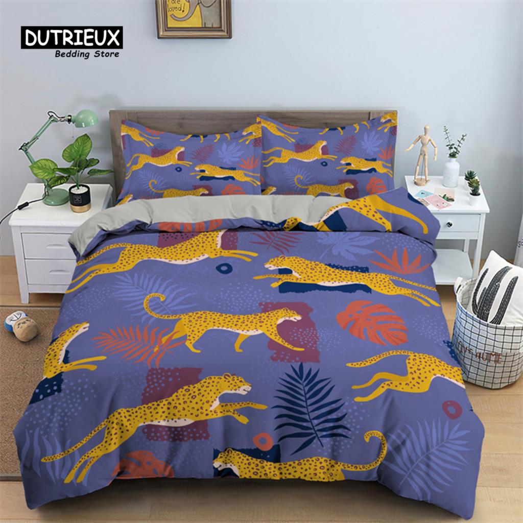Animal Theme Duvet Cover  3D Shooter Print Bedding Set King Full For Kids Adult Microfiber Horse Comforter Cover With Pillowcase