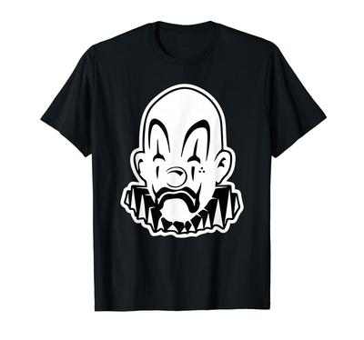 Payaso Chicano Clown Blackwork Minimal T-Shirt