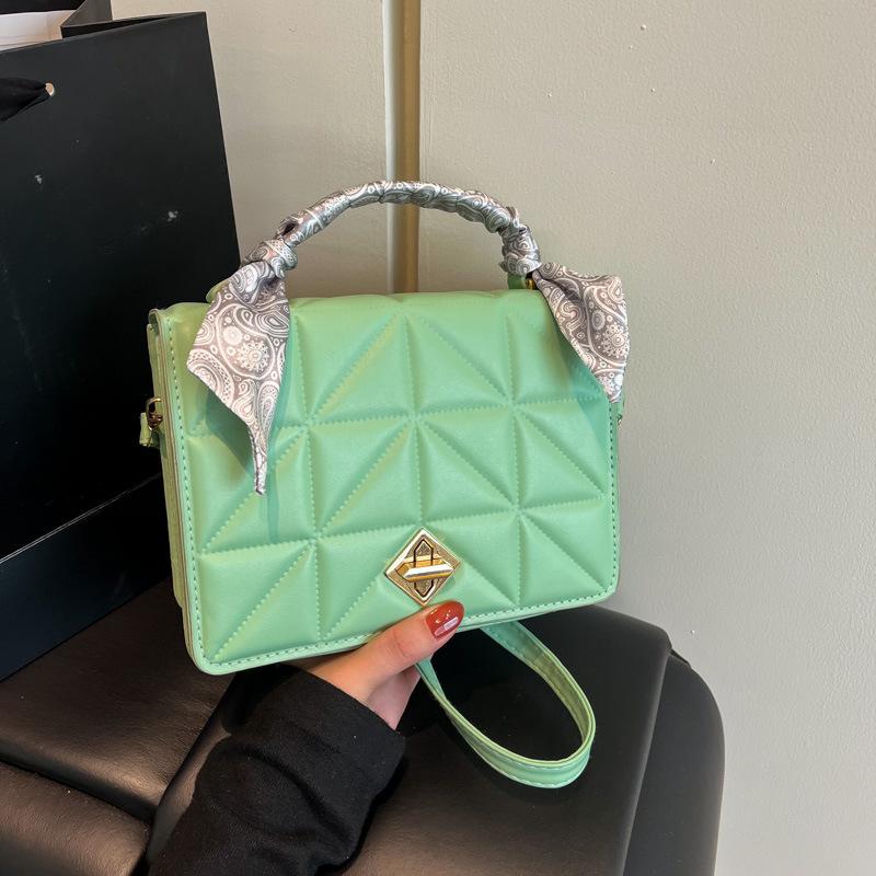 

New Style and Fashionable Design One Shoulder Crossbody Fashionable Solid Color Spring and Summer Small Square Bag Texture Crossbody Bag