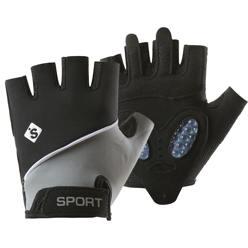 Sports Gloves for Women Outdoor Training Wrist Guards Anti Slip Liquid Silicone Protection Yoga Gym Half Finger Cycling Gloves