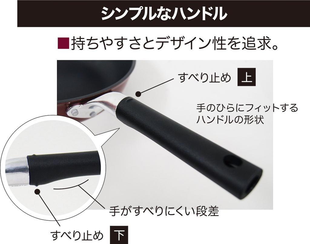 Urushiyama Metal Industry Frying Pan 20cm Heat Conductive and Heats Evenly Delicious Cooking Top Grade Teflon Platinum Plus Treatment Lightweight For