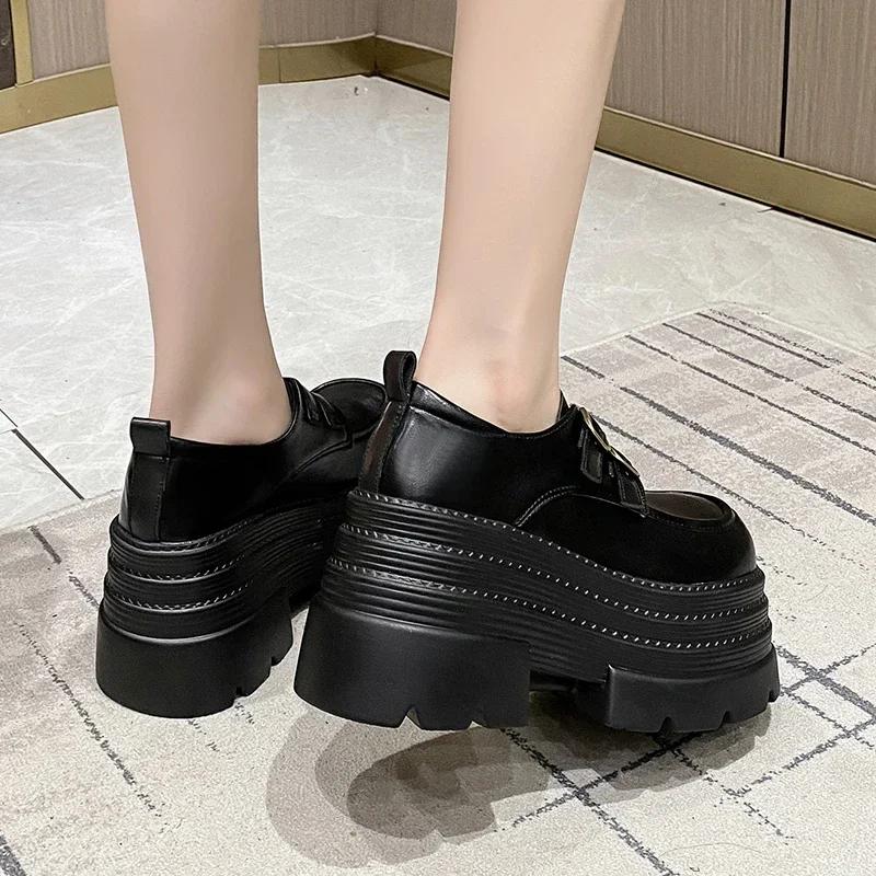 Fashion 10CM Platform Women Loafers Shoes Flats Casual Cozy Sport Shoes Woman 2024 Trend Autumn Designer Sneakers Walking Mujer Zapatos
