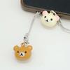 Kawaii Rilakkuma Keychains Anime Lazy Brown Bear Car Key Ring Bags Phone Cute Pendant Backpack Fashion Decor Classic Toys Gift