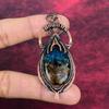 Copper Watermelon Tourmaline Gemstone Pendant Copper Wire Wrapped Elegant Jewelry