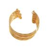 Multi-layer Corrugated C-shaped Opening Bracelet Cool Hip-hop Bracelet Cold Style Bracelet