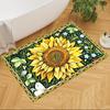 Sunflower Field Pattern Non-Slip Home Carpet Design for Office Decor Living Room Bedroom Gift