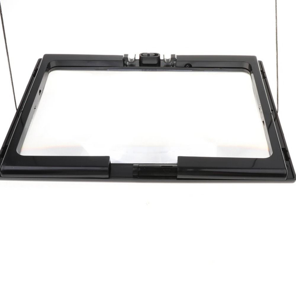 A4 Size 3X Magnifying Glass 4 LED Lights Full Page Reading Magnifier Knitting