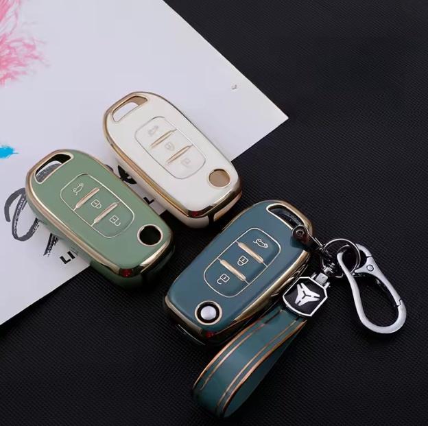 Neue Mode TPU Autoschlüsselhülle Abdeckung Für Renault TWingo 3 Duster Captur Logan Laguna Scenic Für Dacia Logan 2021 Schlüsselabdeckung Fernbedienungsschale
