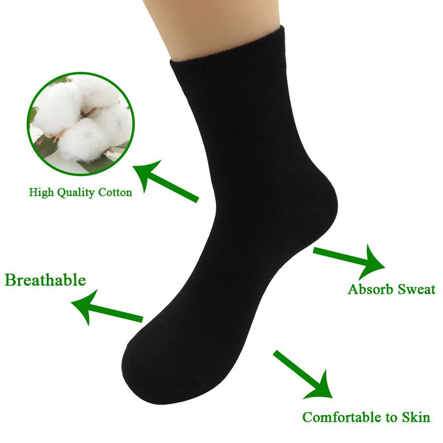 5 Pairs/Lot Socks Men Dress Wedding Cotton Solid Color Black Brand Fashion Breathable Casual Meias Male Sock Gift