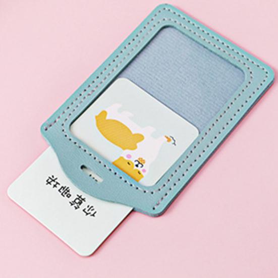 Pouzdro na karty Praktický kreslený design Roztomilý multifunkční chránič sběrnicových karet se šňůrkou