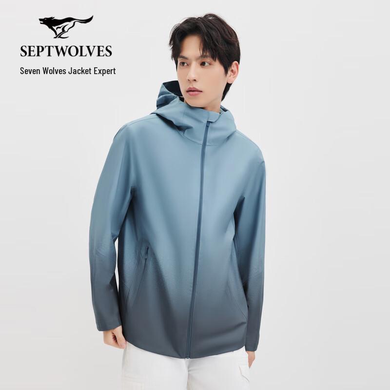 Septwolves Lightweight Printed Hooded Jacket