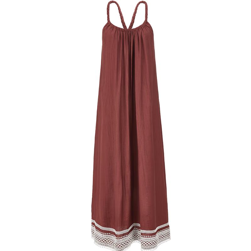 VEROMODA Women's Bohemian Strappy Maxi Dress