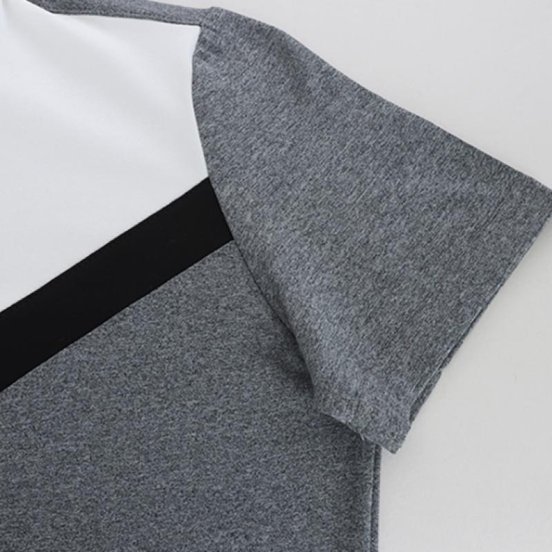 Shop   Golfwear Collar Neck Short Sleeve Tee Grey Ne Wsh W604 605