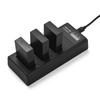 LP-E12 Battery Charger 3-Slot Charger with LED Indicators Micro USB & Type C Port + 3pcs LP-E12