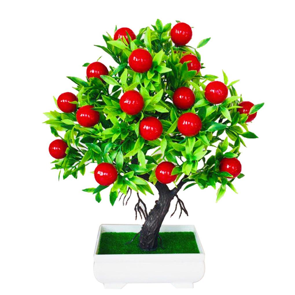 

Artificial Potted Plant Home Plastic Tree Ornament Table Potted