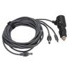 Satellite 3 in 1 Power Cable Rain Proof USB C 12 to 20V Cigarette Lighter DC Male Extension Power Cord for Disc Antenna