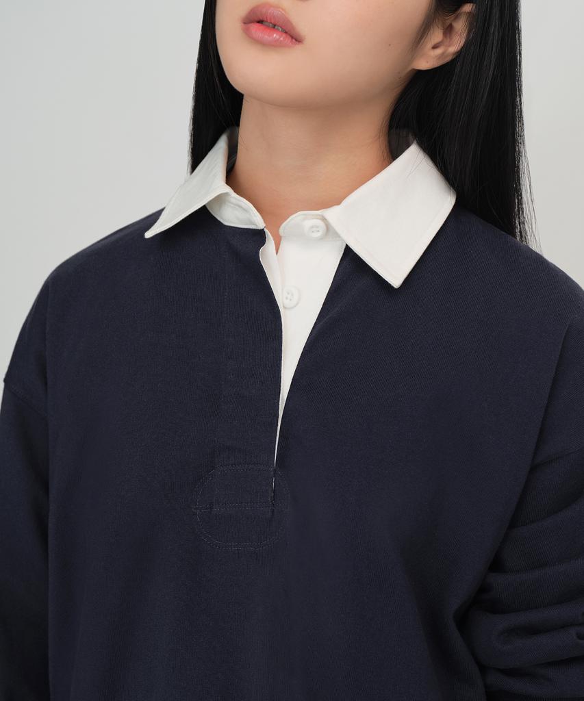 Musinsa Standard Woman Women'S Oversized Rugby Dress [Navy]