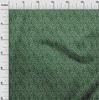 oneOone Cotton Flex Forest Green Fabric Asian Dabu Print Fabric For Sewing Printed Craft Fabric By The Yard 40 Inch