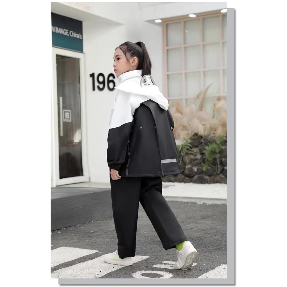 Raincoat for Rain Top and Bottom Suitable for School Super Water Night Elementary Middle Rainy Season Storage Bag Included [Limspace] Kids, Suit, Set,