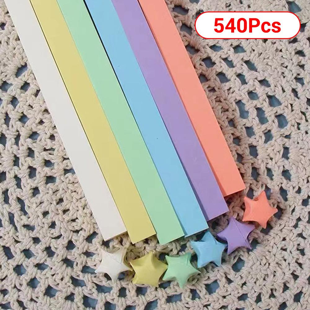 Stele Origami Benzi de Hârtie27Culori Hârtie de Pliat Colorată Față Dublă Stea Norocoasă Origami DIY Artizanat Manual Decorațiuni pentru Casă gray