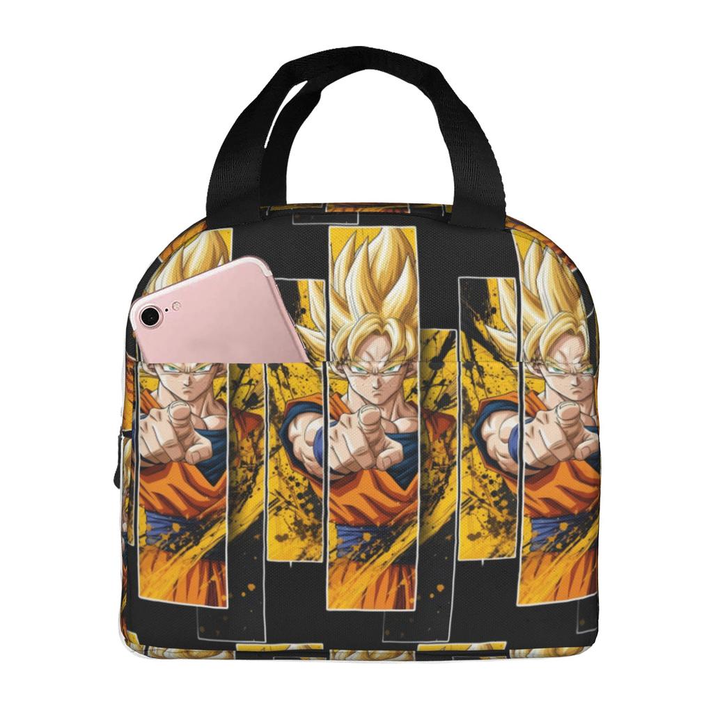 Custom DBZ Dragons Goku Ball Thermal Insulated Lunch Bag Women Men Warrior Resuable Lunch Tote for Outdoor Camping Travel