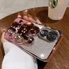 bracket Case For Honor 90 Glitter Mirror Rabbit Holder Soft Case for Honor 90 70 50 Magic5 Lite Pro X8 Shockproof Cover