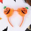 Pumpkin Hairhoop Festival Headband Halloween Dressingup Costume Props Headpiece Theme Party Headband Adult Holiday Props