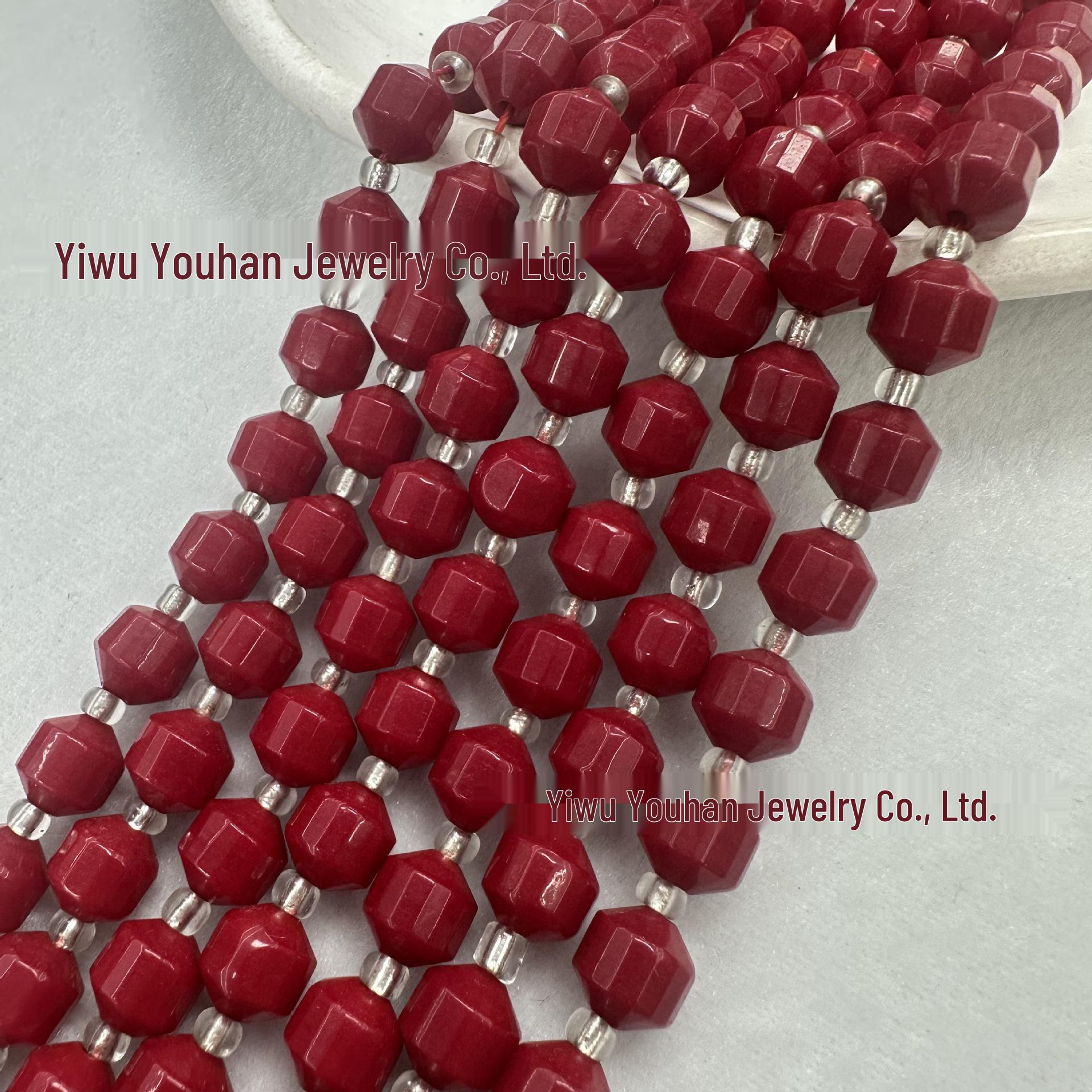 Браслет-ожерелье Lulutong из граненого натурального агата Тигровый глаз 6mm, approx 38cm length