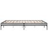 Bed Frame Gray Sonoma 150x200 cm Particleboard and Metal