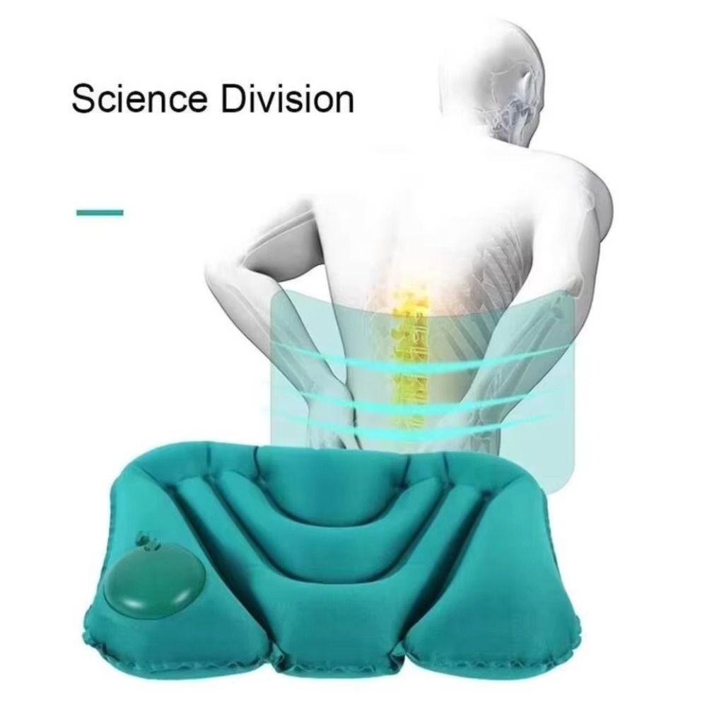 Waist Protection Inflatable Lumbar Pillow Inflatable Ultralight Seat Pads Comfortable Chair Waist Cushion for Home Office Car