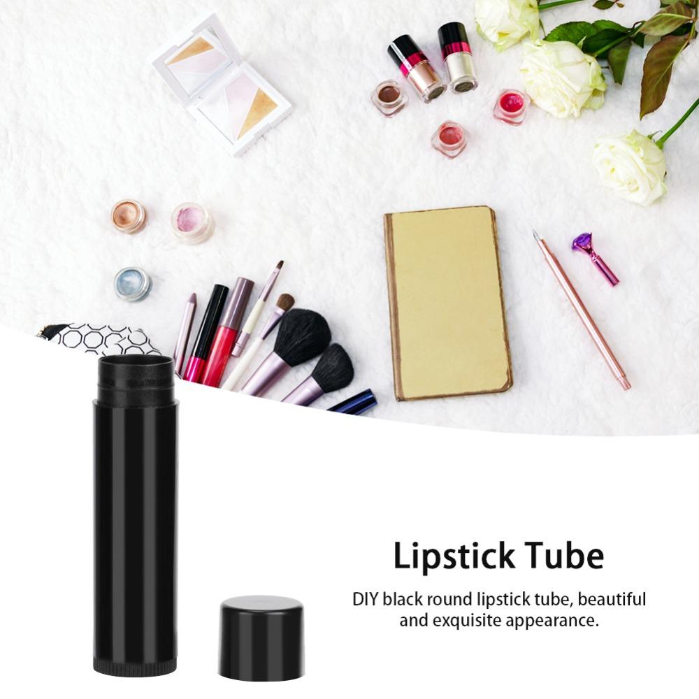 100Pcs 6.7*1.66cm Lip Balm Container PP Lip Balm Bottle Refillable Cosmetic Tools For DIY Lipstick
