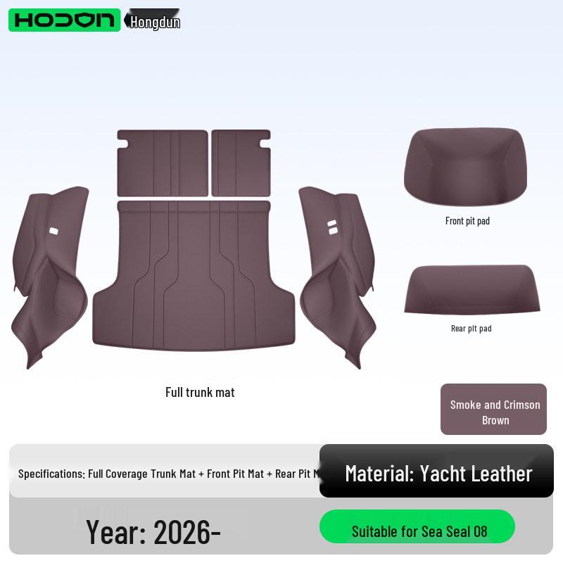 Full Coverage Trunk Mat for BYD Seal 08 - Tail Box Interior Accessory for EV/DMI Models