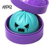 Office Desk Toy Dumpling Squeeze with Purple Steamer, Creepy Steamed Bun Stress Relief Handheld Fidget Tools for Halloween, Home Relaxation Ball