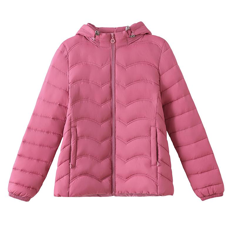 Women's Lightweight Down Cotton Jacket, Short Slim Fit, 2025 Fashion, Casual Padded Coat for Mothers.