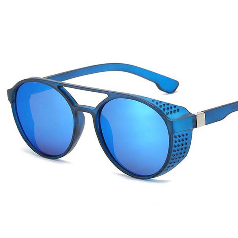 Vintage Steampunk Kulaté Sluneční Brýle Pánské Značkové Designové Zrcadlové Sluneční Brýle Pánská Módní Osobnost Řízení